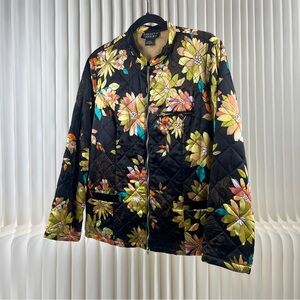 Spencer Jeremy Floral Quilted Silk Jacket